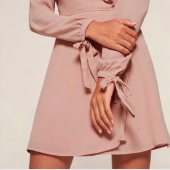 Reformation Delta Pink Chic Blush Wrap Dress Size S - Picture 4 of 14